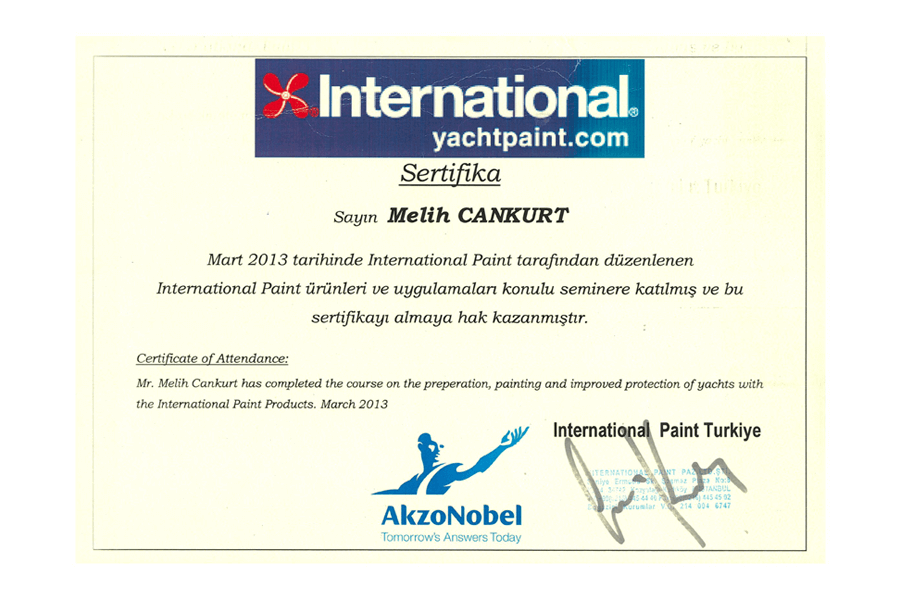 international-paint-certificate